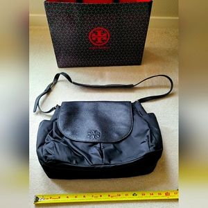 Tory Burch Designer Black Diaper Bag Purse Tote Handbag